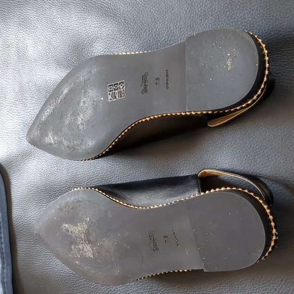 Coach Val Skimmer Dressy Flats Black size 7.5 worn once - Picture 4 of 4